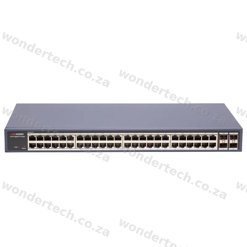 Hikvision 48-port smart gigabit POE switch 470w POE budget  Hikvision topology management 2*SFP & 2*RJ45 uplink ports