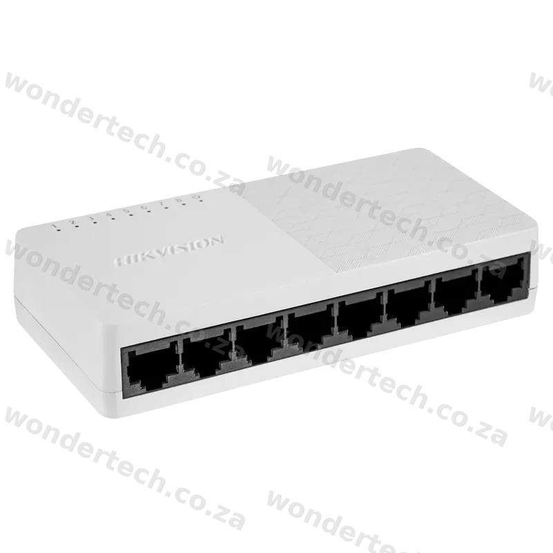 Hikvision 8 port Gigabit switch, plastic casing