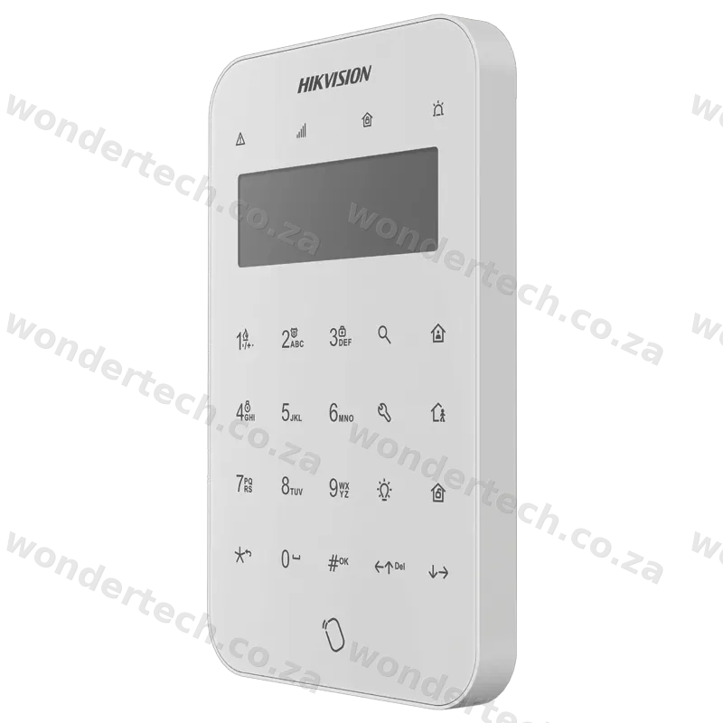 Wireless keypad with LCD screen
